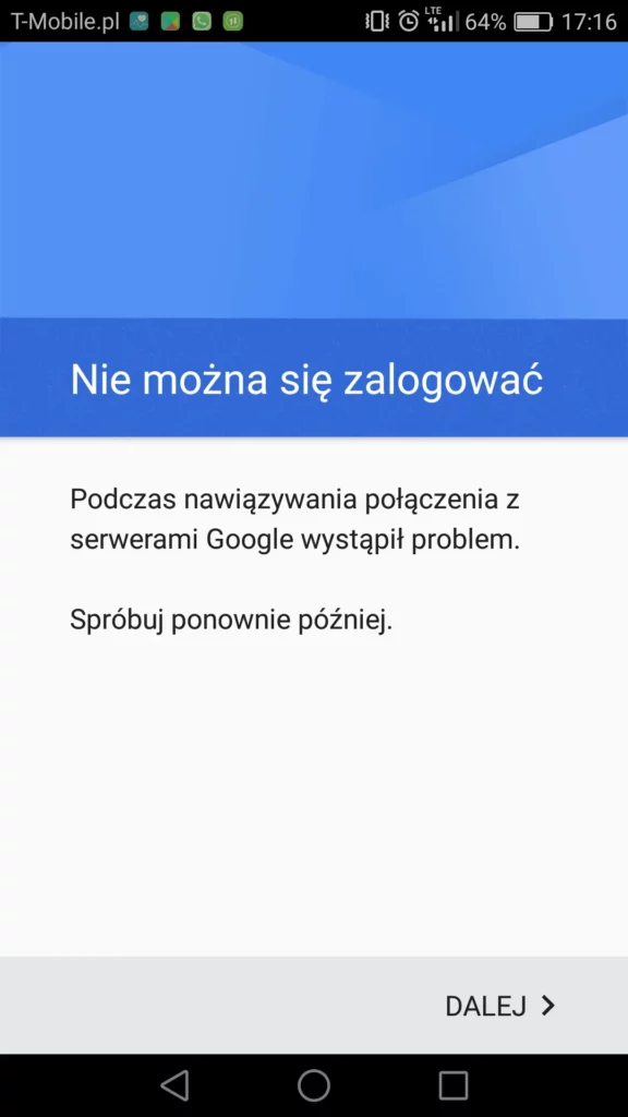 sprawdź połączenie sieciowe problem rozwiązany szybko android (1)