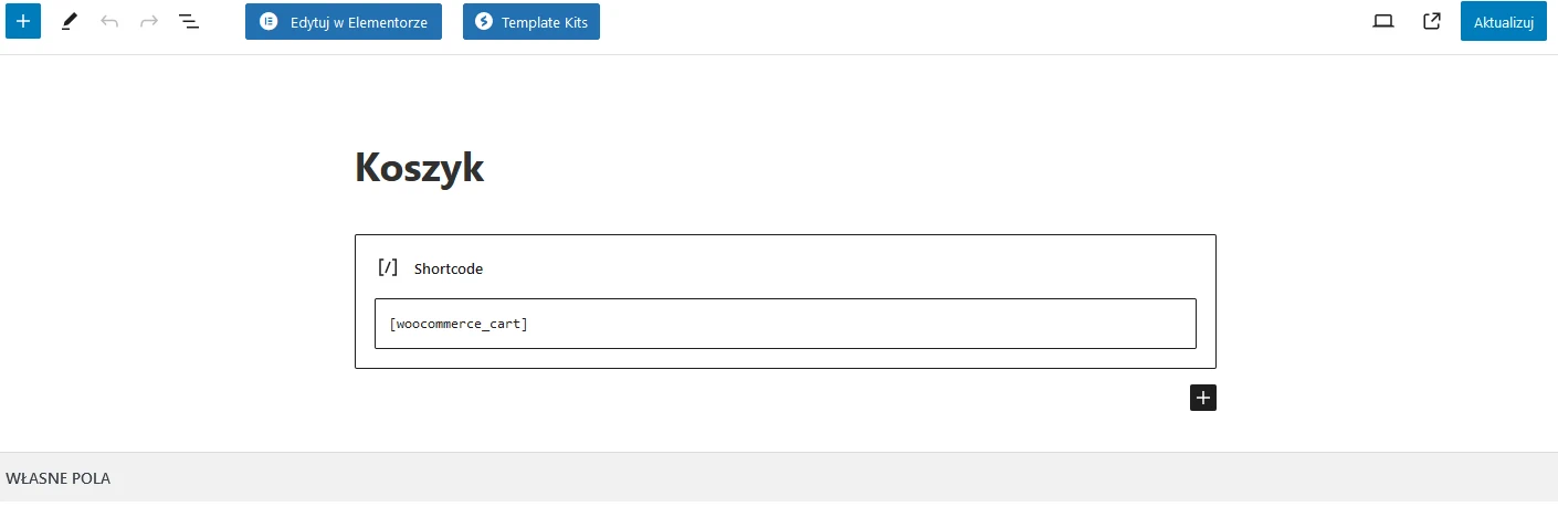 woocommerce edytor blokowy koszyk błąd infoblogerka