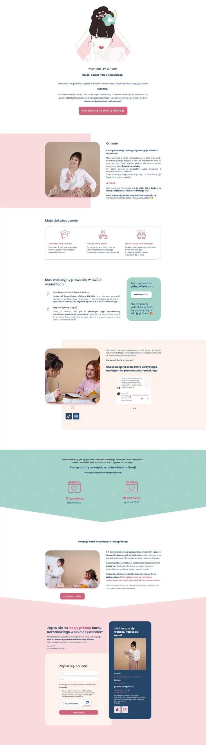 landing-page-dla-szkoly-jezykowej-koreanskiego
