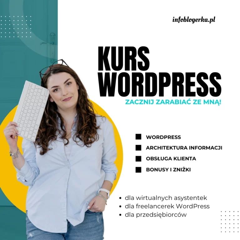 kurs online wordpress dla wirtualnych asystentek freelancerek infoblogerka