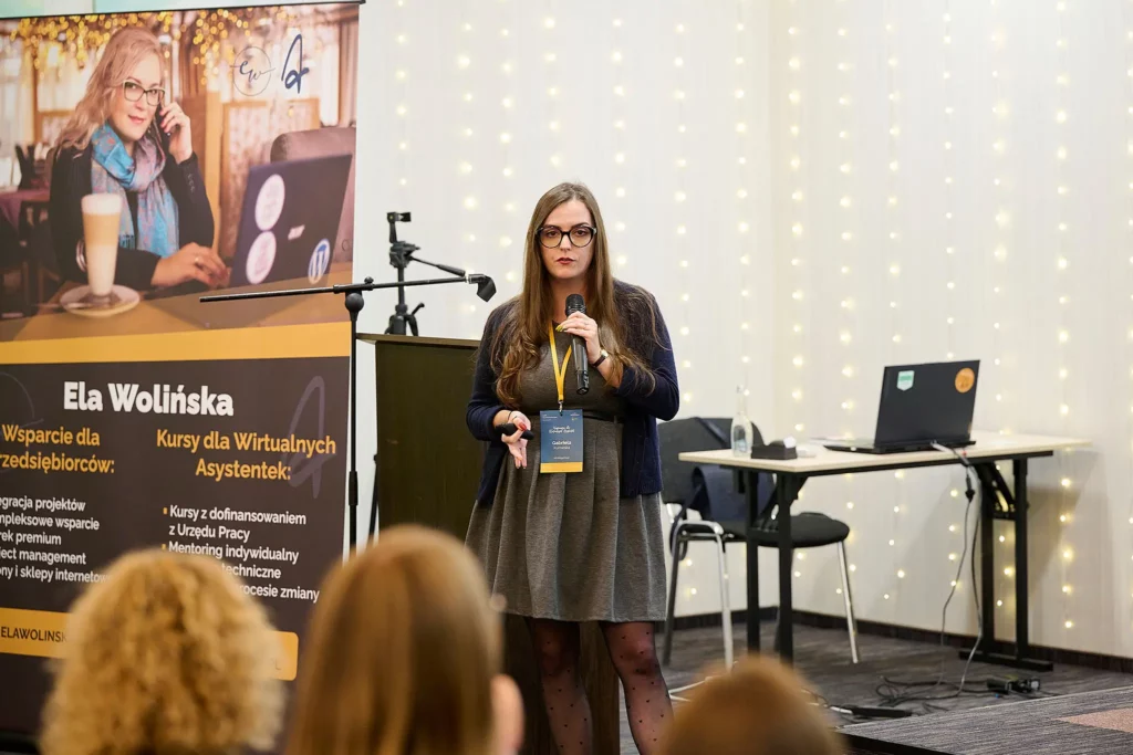 gabriela kurowska prelegentka na konferencji wirtualnych asystentek 2024 relacja w serwisie infoblogerka